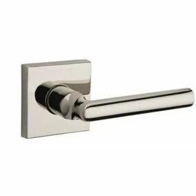 Baldwin door handle in a sleek, modern design with a polished finish